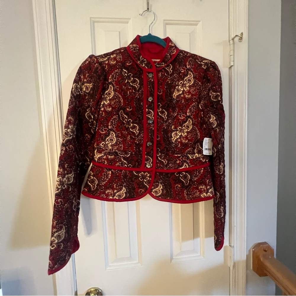 NWT Free People Quilted Paisley Blazer - Picture 8 of 11